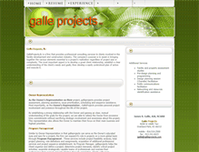Tablet Screenshot of galleprojects.com